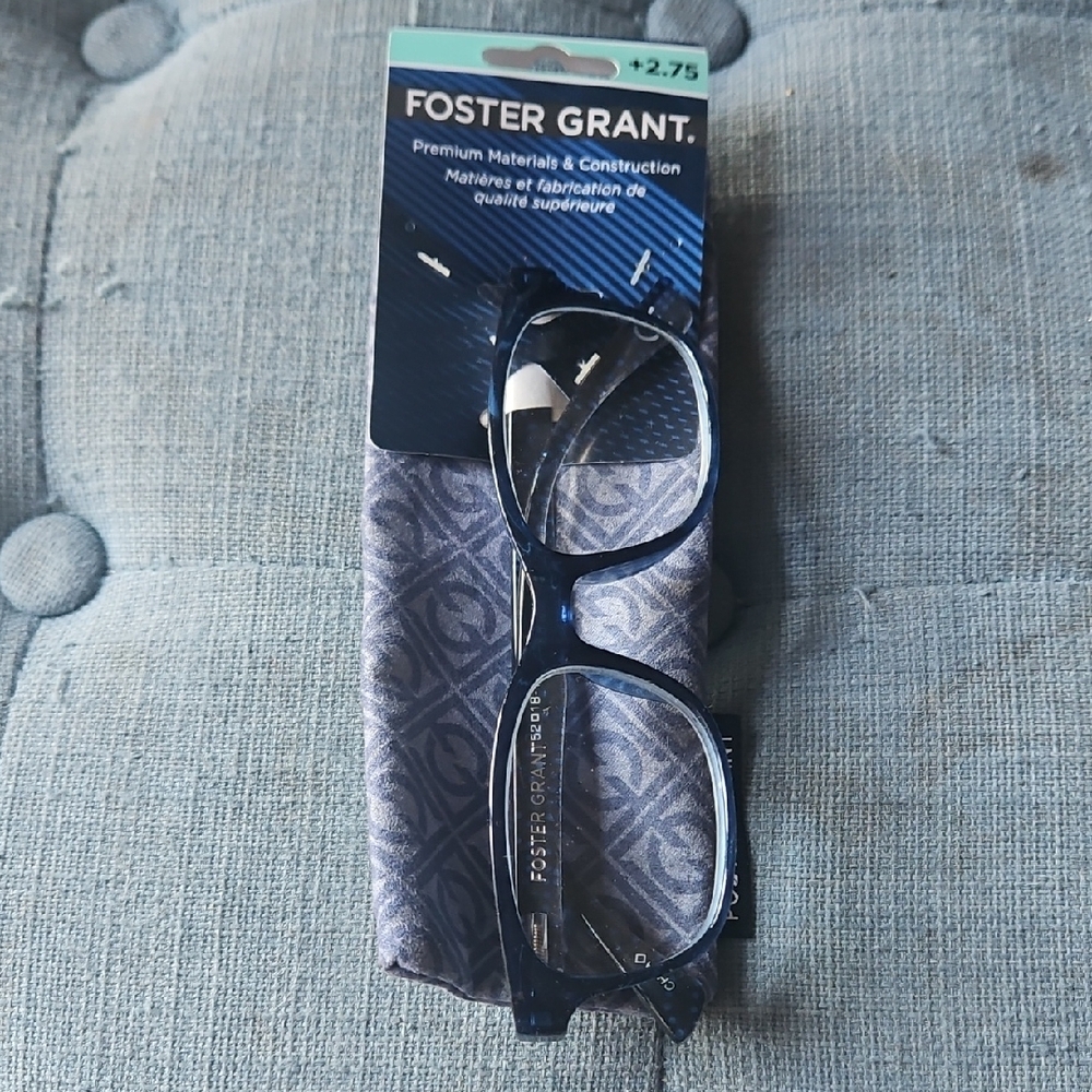 🌟3/$25🌟 Foster Grant Navy Blue Glasses + 2.75